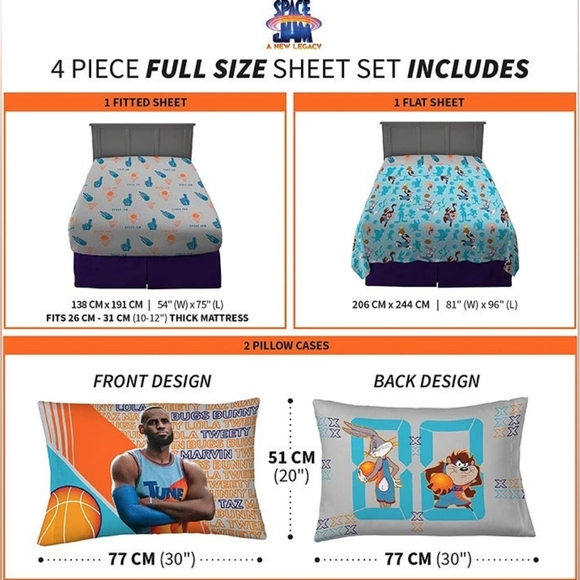 Space Jam Microfiber Sheet Set - Picture 2 of 5